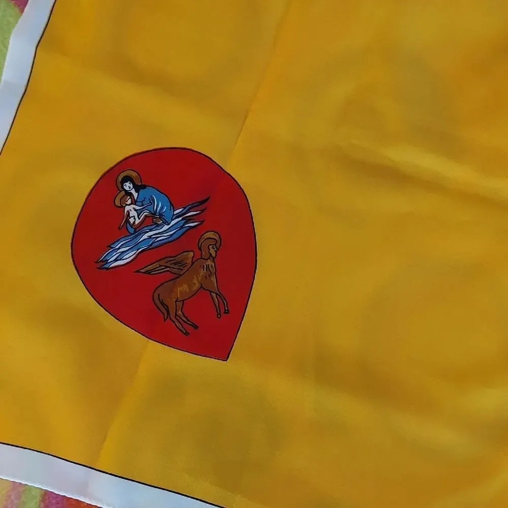 Palio de Siena Horse Race in Italy Multicolor Scarf